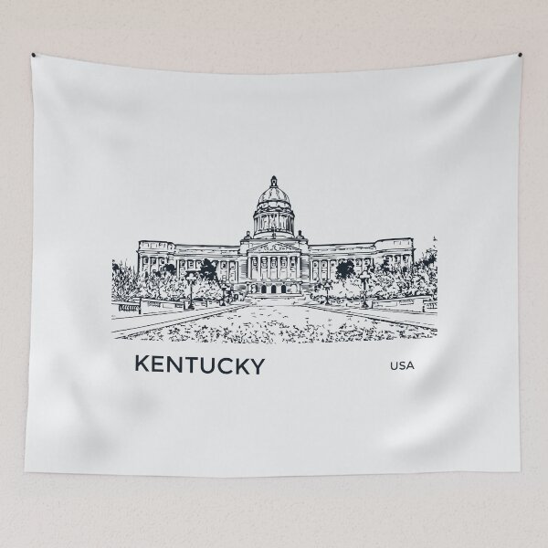 Item preview, Kentucky State USA designed and sold by Lakeric Cityscapes.