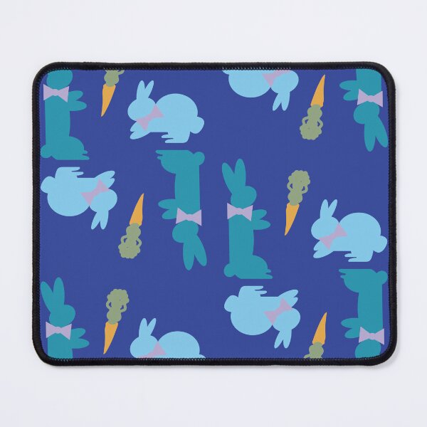 Item preview, Blue & Teal Dapper Bunnies with Carrots designed and sold by Digitalmyth's Designs.