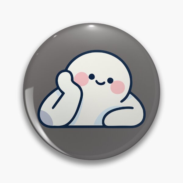 Item preview, Cute Daydreaming Blob Character - Pastel Kawaii Aesthetic designed and sold by romyca creation_22.