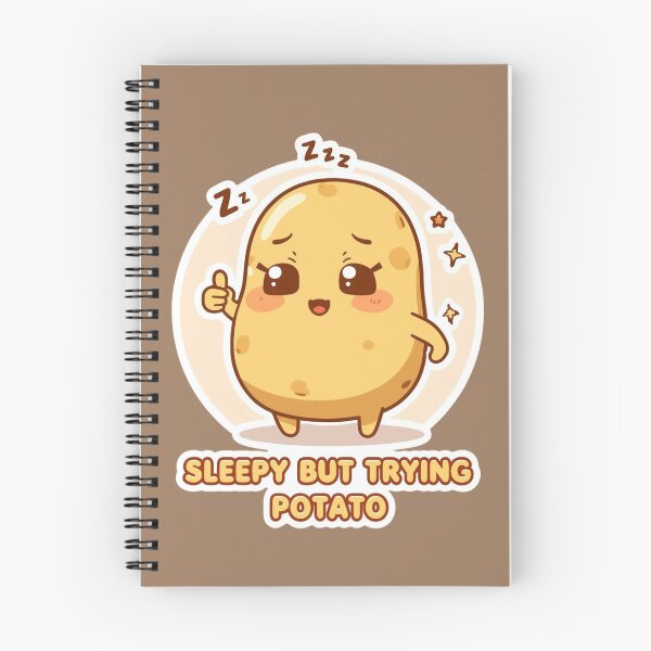 Item preview, Emociones de patata | Somnoliento pero intentando [A] designed and sold by Simple-Leaf.