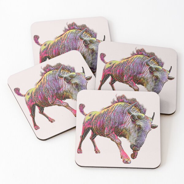 Item preview, Painted Strength – Wildebeest designed and sold by Massimo Righi.