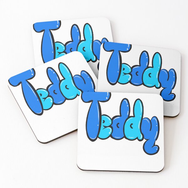 Item preview, Teddy name in blue graffiti calligraphy Top 10 best personalised gifts for boys Teddy designed and sold by Artonmytee.
