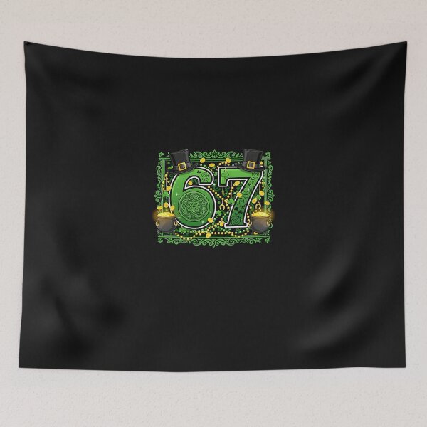 Item preview, 67 Meme Shamrocks Six Seven Shamrocks 6-7 St Patrick_s Day designed and sold by Happycapyco.