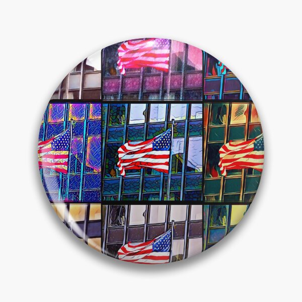 Item preview, U.S. Flag, AMA Building - (Multi Grid) - ParTaFaTa designed and sold by Partafata Productions.