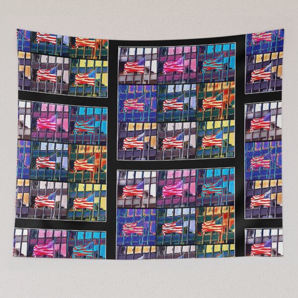 Item preview, U.S. Flag, AMA Building - (Multi Grid) - ParTaFaTa designed and sold by Partafata Productions.