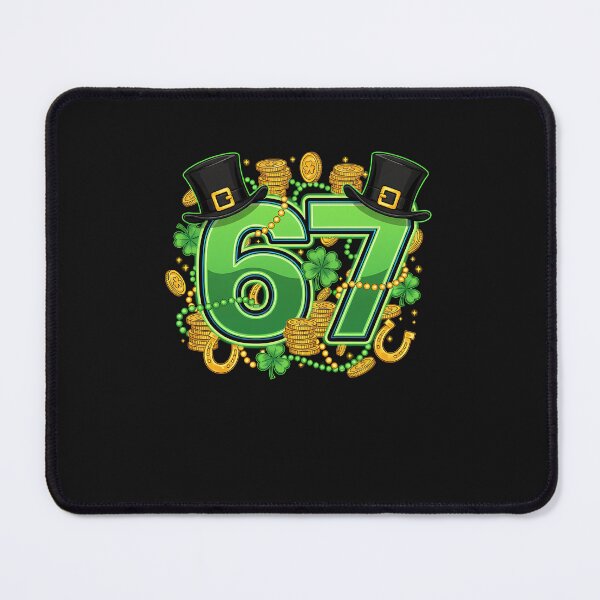 Item preview, 67 Meme Shamrocks Six Seven Shamrocks 6-7 St Patrick_s Day designed and sold by Happycapyco.