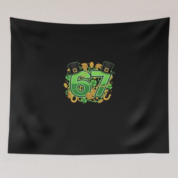 Item preview, 67 Meme Shamrocks Six Seven Shamrocks 6-7 St Patrick_s Day designed and sold by Happycapyco.