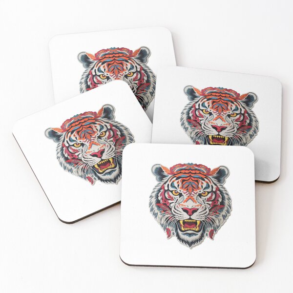 Item preview, Embroidered Tiger Power Art designed and sold by JollyCritters.