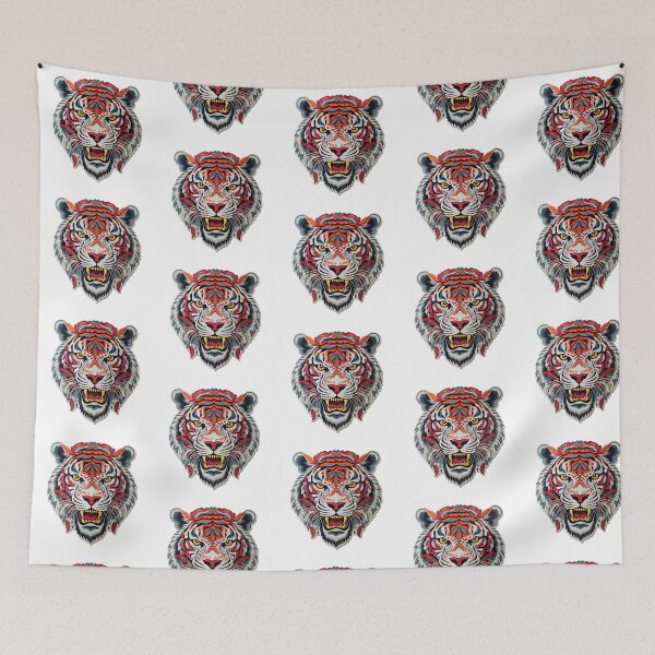 Item preview, Embroidered Tiger Power Art designed and sold by JollyCritters.