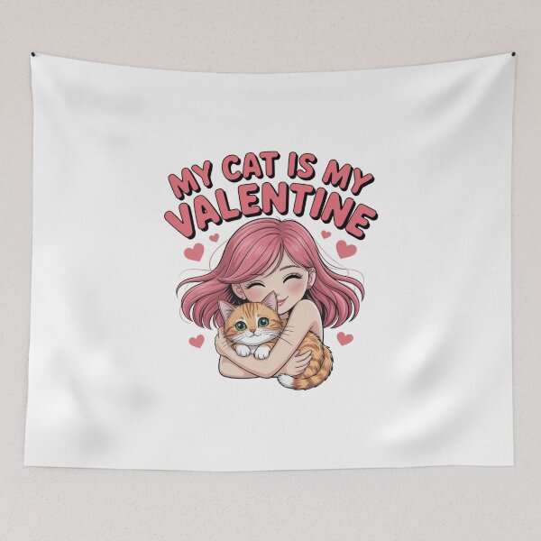 Item preview, My Cat Is My Valentine - Anime Design designed and sold by Peter Stawicki.
