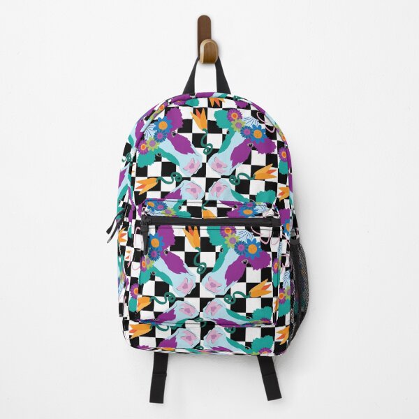 Item preview, Happy Holsteins Purple & Teal on Black Checkered designed and sold by Digitalmyth's Designs.