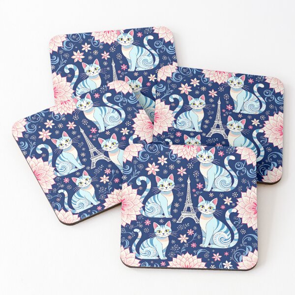 Item preview, Parisian Cats Background designed and sold by Sharon Schwalbe.