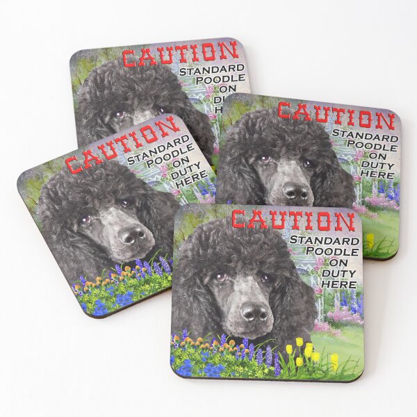 Item preview, POODLE STANDARD LARGE BLACK DOG designed and sold by The-man-who-never-was.