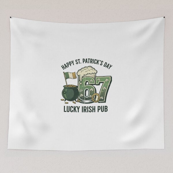 Item preview, 67 Patrick’s Day Beer Cheer Funny Irish Meme Saying designed and sold by Happycapyco.
