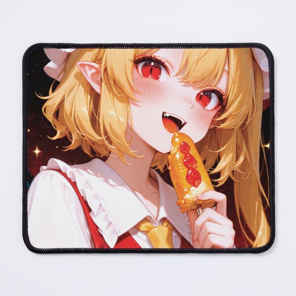 Item preview, Kawaii Magical Girl Snacking on Corn Dog designed and sold by Paranoia..