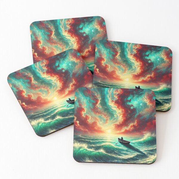 Item preview, Solitary Boat Beneath a Turbulent Sky designed and sold by Luvahawb.