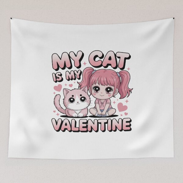 Item preview, My Cat Is My Valentine - Side By Side Design designed and sold by Peter Stawicki.
