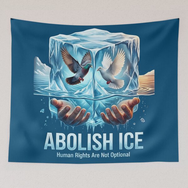 Item preview, Abolish ICE Human Rights Are Not Optional designed and sold by Uglyandcute.