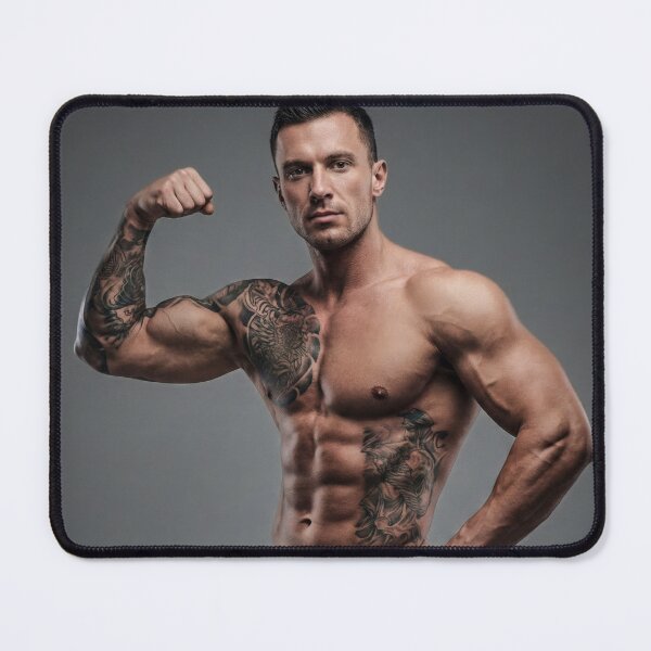Item preview, John: Muscular Tattoed Man Portrait Two designed and sold by Atlas Kai.