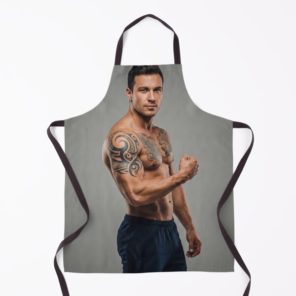 Item preview, John: Muscular Tattoed Man Portrait Three designed and sold by Atlas Kai.