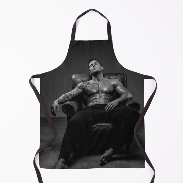 Item preview, John: Muscular Man Sitting in Leather Chair Two designed and sold by Atlas Kai.