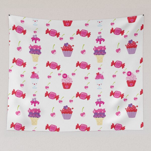 Item preview, Sweet Love Valentine Dessert Pattern Apron designed and sold by FestivityFinds.