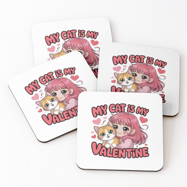 Item preview, My Cat Is My Valentine - Big Eye Design designed and sold by Peter Stawicki.