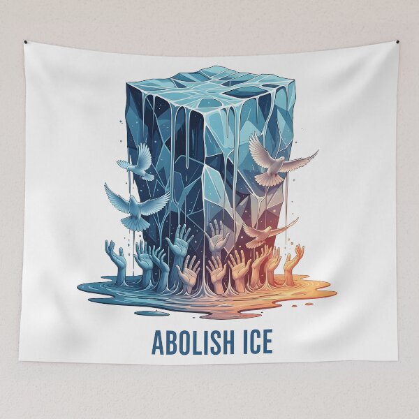 Item preview, Abolish ICE Human Rights Are Not Optional designed and sold by Uglyandcute.