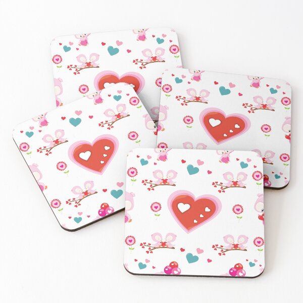 Item preview, Love Owls Valentine Heart Pattern Throw Pillow designed and sold by FestivityFinds.