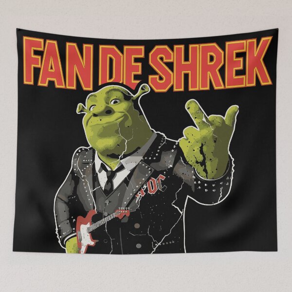 Item preview, Shrek Rocker Fan Thunderstruck Retro Style designed and sold by moosesclub.