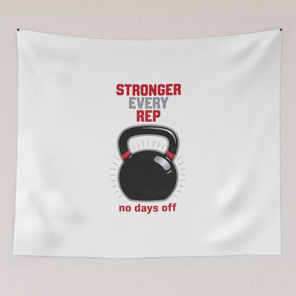 Item preview, Kettlebell Rays — Stronger Every Rep designed and sold by Dazzle-Sizzle.
