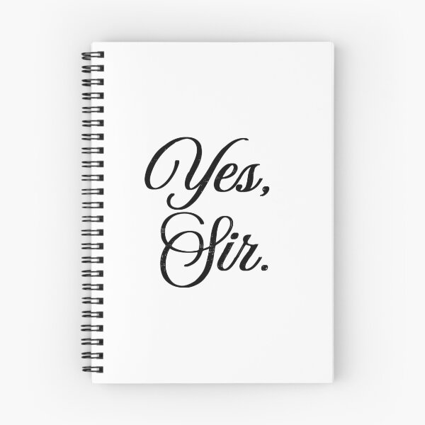 Item preview, Yes, Sir - Black Script designed and sold by Laymela Underground.