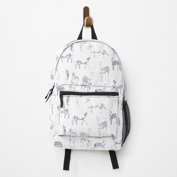 Item preview, Blue & White Mustang Wild Horse Watercolor Pattern designed and sold by LoveAlways-AEP.