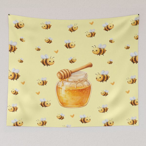 Item preview, Meant to Bee – Bee & Honey Love Watercolour designed and sold by inspired-works.