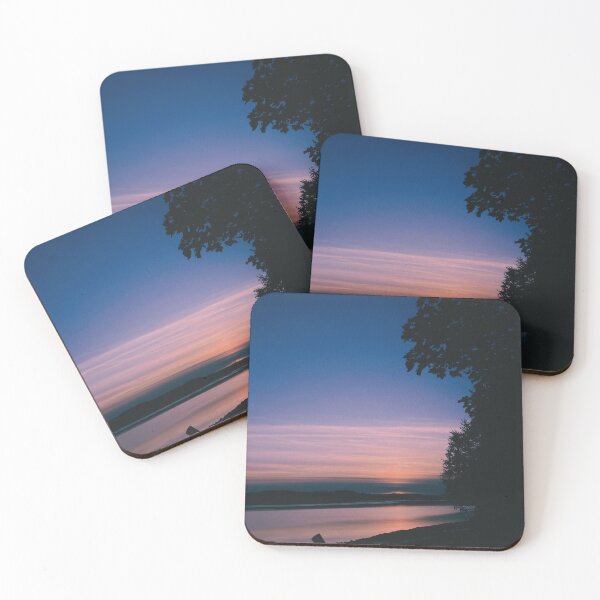 Item preview, sunset glow over the River Clyde near Bowling designed and sold by photosbykel.