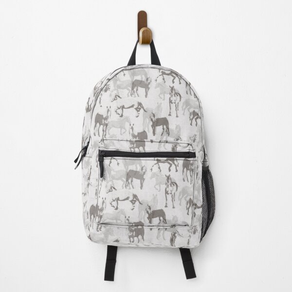 Item preview, Sierras Journey Rescue Horse Pattern Gray Scale Benjamin Moore Silhouette AF-655 designed and sold by LoveAlways-AEP.