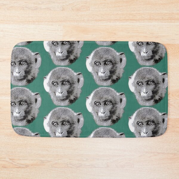 Item preview, Silent Gaze — Black & White Monkey Portrait designed and sold by Massimo Righi.