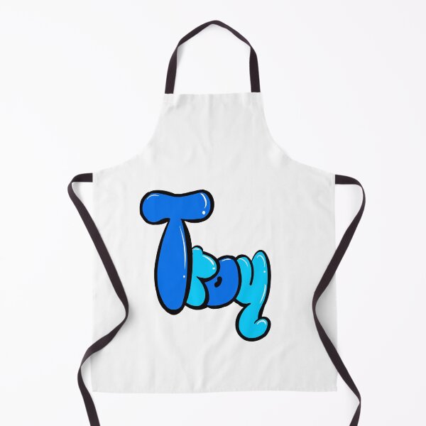 Item preview, Troy name in blue graffiti calligraphy Top 10 best personalised gifts for boys designed and sold by Artonmytee.