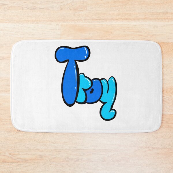 Item preview, Troy name in blue graffiti calligraphy Top 10 best personalised gifts for boys designed and sold by Artonmytee.