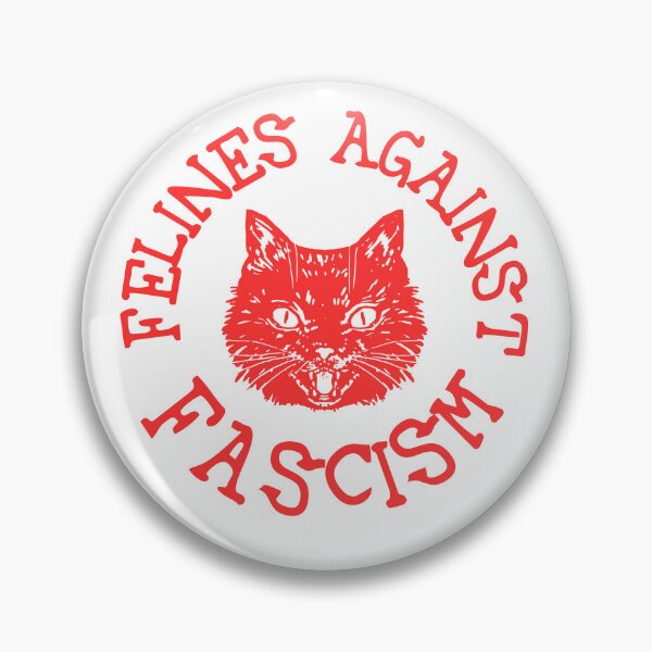 Item preview, Felinos contra el fascismo 1 texto rojo designed and sold by quinnhopp.
