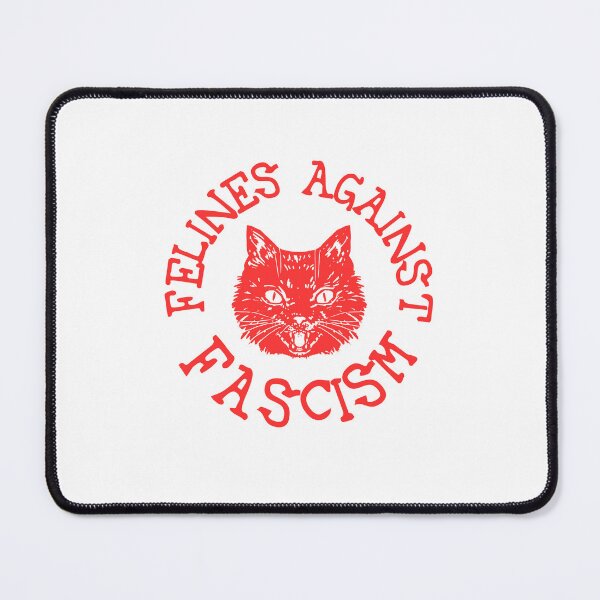 Item preview, Felinos contra el fascismo 1 texto rojo designed and sold by quinnhopp.