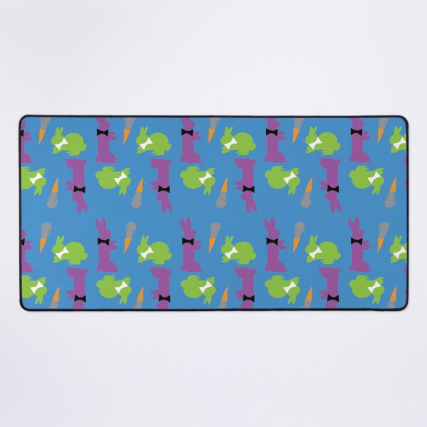 Item preview, Purple & Green Dapper Bunnies with Carrots on Blue designed and sold by Digitalmyth's Designs.
