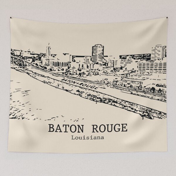 Artikelvorschau, Baton Rouge - Louisiana entworfen und verkauft von Lakeric Cityscapes.