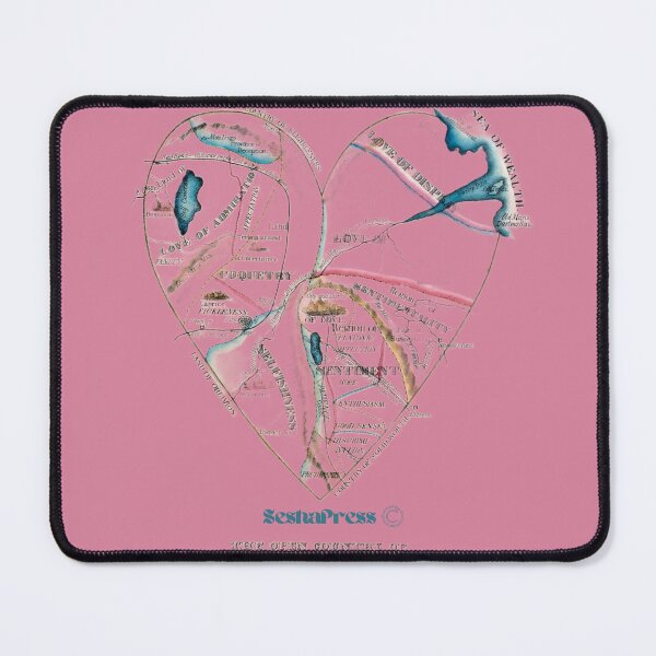 Item preview, Vintage Map of a Woman's Heart <3 designed and sold by The Love Witch.