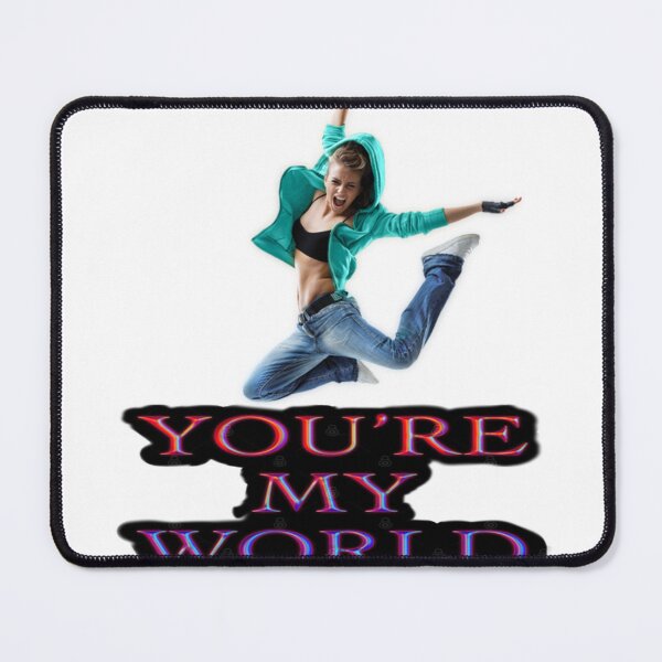 Item preview, You're My World - Energetic Dancer Love Quote designed and sold by StickerBuild07 .