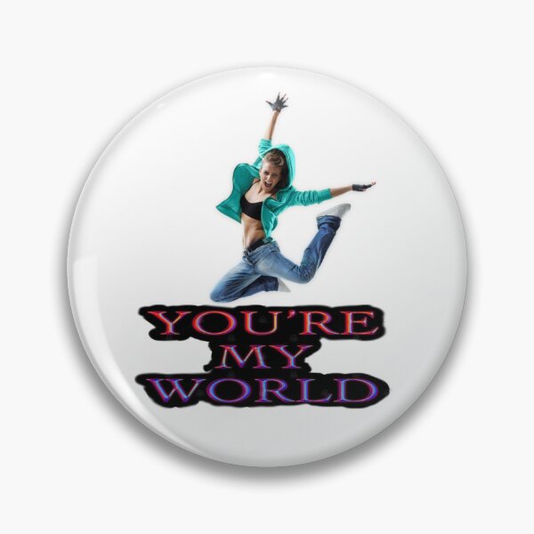 Item preview, You're My World - Energetic Dancer Love Quote designed and sold by StickerBuild07 .