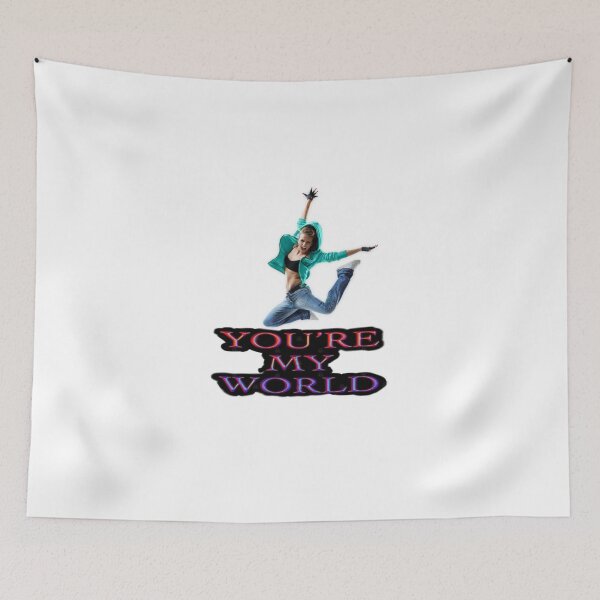 Item preview, You're My World - Energetic Dancer Love Quote designed and sold by StickerBuild07 .