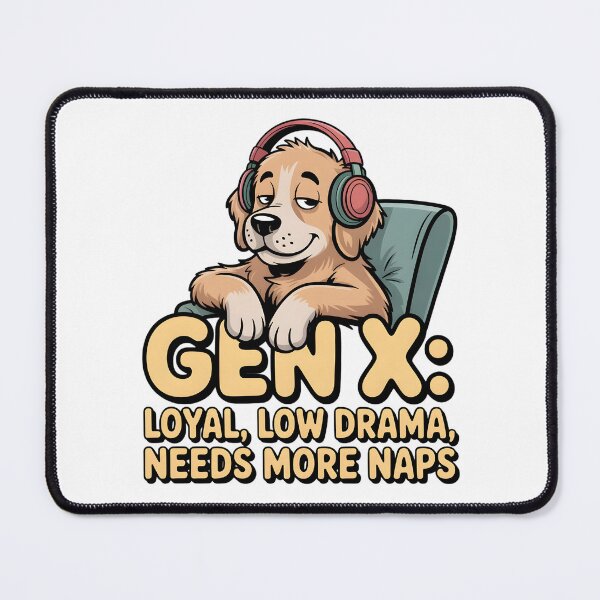 Item preview, Gen X Loyal Low Drama Dog Illustration designed and sold by VibranPalette.