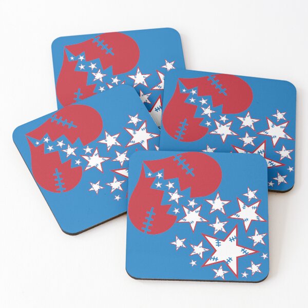 Item preview, Broken Hearts & Stars on Blue designed and sold by Digitalmyth's Designs.