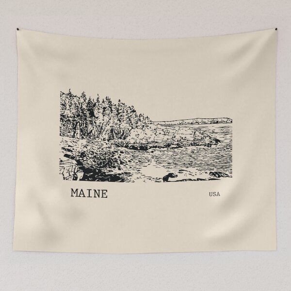 Artikelvorschau, Maine USA entworfen und verkauft von Lakeric Cityscapes.